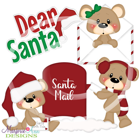 Franklin & Frannie Letters To Santa SVG Cutting Files + Clipart - Click Image to Close